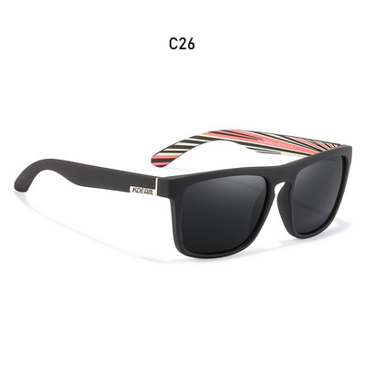 KDEAM karštas išpardavimas mados plastikiniai kvadratiniai poliarizuoti akiniai nuo saulės vyriški klasikinio prekės ženklo dizaino šešėliai sportinis veidrodis UV400 akiniai nuo saulės su dėžute