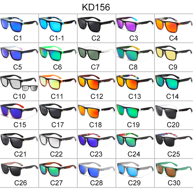 KDEAM karštas išpardavimas mados plastikiniai kvadratiniai poliarizuoti akiniai nuo saulės vyriški klasikinio prekės ženklo dizaino šešėliai sportinis veidrodis UV400 akiniai nuo saulės su dėžute