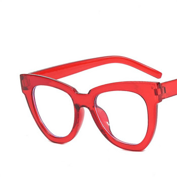 Секси червени рамки за очила с котешки очи Големи оптични компютърни модни рамки за очила за жени Дизайнерски луксозни дамски очила