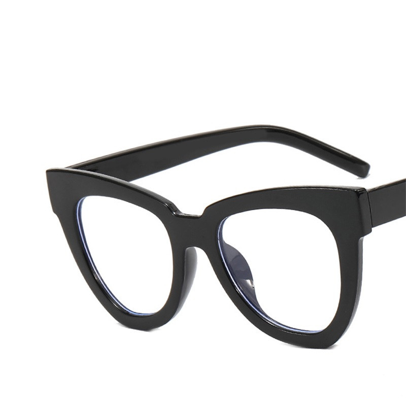 Seksikas punaste kassisilmade prillide raam Suuremõõtmeline optiline arvuti Moodprillide raamid naistele Disainer luksuslikud prillid naistele