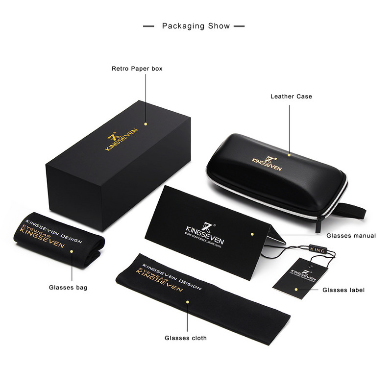 KINGSEVEN Fashion Polarized Ανδρικά γυαλιά ηλίου Πολυτελής επωνυμία σχεδιαστής Vintage Driving γυαλιά ηλίου Ανδρικά UV400 Oculos De Sol UV400