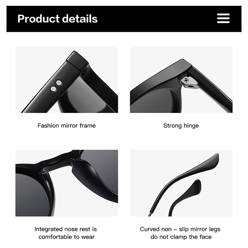 LIOUMO Ochelari de soare Ochi de pisică pentru femei Ochelari de soare polarizați Bărbați Ochelari vintage anti-orbire Nuanță la modă Lentile maro zonnebril dames