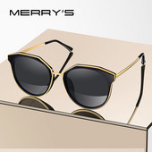 MERRYS DESIGN Női Luxus márka Cat Eye napszemüvegek Női divatos polarizált napszemüvegek UV400 Protection S6151