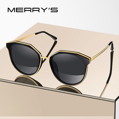 MERRYS DESIGN Moteriški prabangūs prekės ženklo Cat Eye akiniai nuo saulės Moteriški madingi poliarizuoti akiniai nuo saulės UV400 apsauga S6151