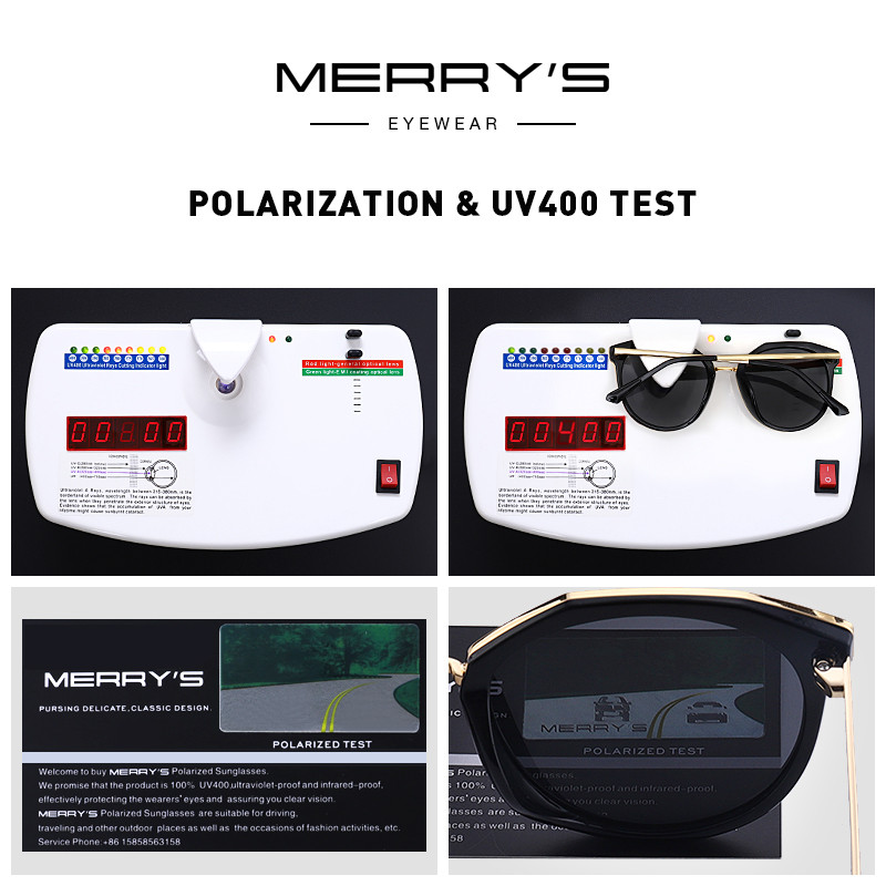 MERRYS DESIGN Női Luxus márka Cat Eye napszemüvegek Női divatos polarizált napszemüvegek UV400 Protection S6151