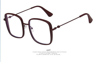 Ochelari anti-lumină albastră, femei, bărbați, ochelari de metal, ochelari clari, ochelari optici, cadru pătrat, lentile transparente, unisex