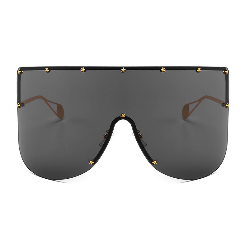 ALOZ MICC Ženske modne velike sunčane naočale Muške 2019 Vintage sunčane naočale s poluokvirom Ženske Pentagram Vjetrootporne naočale Q405