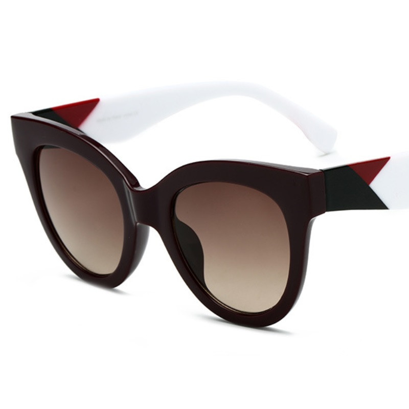 2019. aasta värvilised Cateye naiste päikeseprillid vanamoodsad naiste kassisilmade päikeseprillid