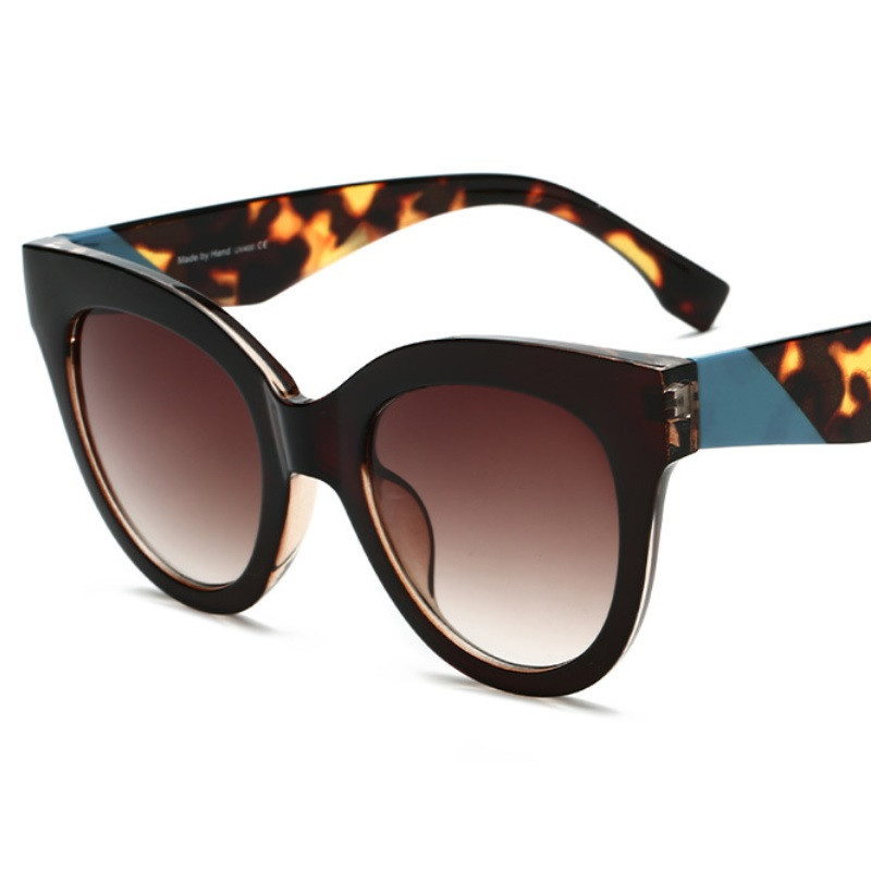 2019. aasta värvilised Cateye naiste päikeseprillid vanamoodsad naiste kassisilmade päikeseprillid