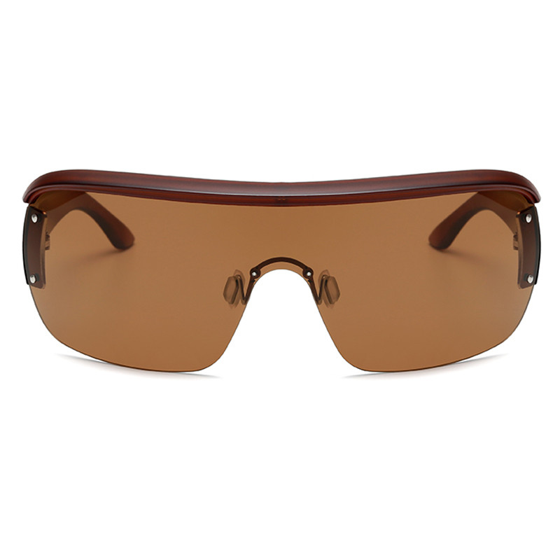 LongKeeper Ochelari de soare sport pentru femei dintr-o singură bucată Forma de mască supradimensionată Vizor Ochelari de soare Moda bărbați Ochelari de protecție împotriva vântului