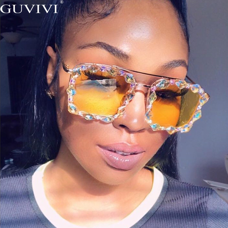 Četvrtaste sunčane naočale s dijamantima, ženske sunčane naočale s kristalnim dijamantom 2020., muške naočale, velike ručno rađene sunčane naočale, ženske UV400