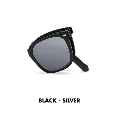 LIOUMO Ochelari de soare portabili, pliabili, pentru femei, polarizați, pentru bărbați, ochelari de soare de lux, pliabili, UV400, pentru șofat