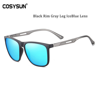 2021 Modne sunčane naočale Muške sunčane naočale za vožnju Al-Mg Legs Muške UV400 polarizirane četvrtaste TR okvire Muške sunčane naočale CS3033