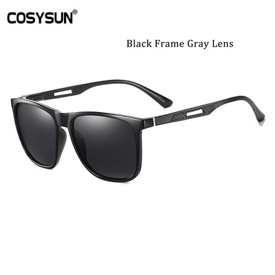 2021 Modne sunčane naočale Muške sunčane naočale za vožnju Al-Mg Legs Muške UV400 polarizirane četvrtaste TR okvire Muške sunčane naočale CS3033