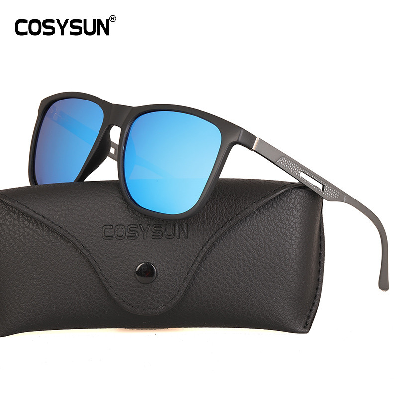 2021 Modne sunčane naočale Muške sunčane naočale za vožnju Al-Mg Legs Muške UV400 polarizirane četvrtaste TR okvire Muške sunčane naočale CS3033