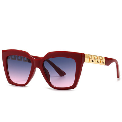 Nove modne europske i američke četvrtaste ženske sunčane naočale s velikim okvirom protiv ultraljubičastih sunčanih naočala za zaštitu od sunca na otvorenom