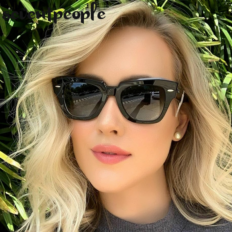 Polarizirane četvrtaste sunčane naočale Ženske dizajnerske luksuzne marke 2022. Vintage sunčane naočale za muškarce Retro sunčane naočale Oculos De Sol Masculino