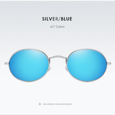 2022 Brand Polarized Women Driving Metal Eyewear Mens Oval Vintage Retro Glasses Малки дизайнерски класически кръгли слънчеви очила Розови