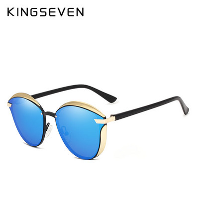 KINGSEVEN Design Cat Eye sunčane naočale Ženske polarizirane luksuzne legure okvira Modne ženske sunčane naočale Retro Oculos De Sol Gafas
