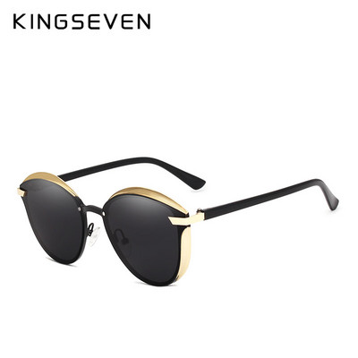 KINGSEVEN Design Cat Eye sunčane naočale Ženske polarizirane luksuzne legure okvira Modne ženske sunčane naočale Retro Oculos De Sol Gafas