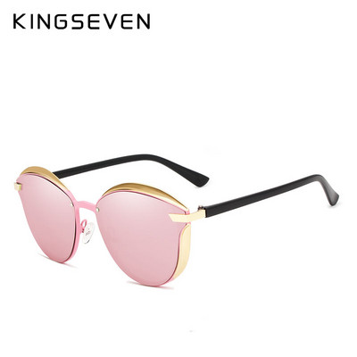 KINGSEVEN Design Cat Eye sunčane naočale Ženske polarizirane luksuzne legure okvira Modne ženske sunčane naočale Retro Oculos De Sol Gafas