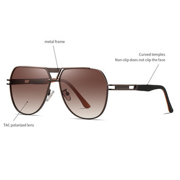 2023 Нови луксозни мъжки поляризирани слънчеви очила Слънчеви очила за шофиране за мъже, жени Маркови дизайнерски мъжки винтидж черни пилотски слънчеви очила