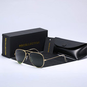 R.BCOLLECTION Glass lens metalni okvir zrakoplovne sunčane naočale 3025 žene muškarci ženski brand oculos vintage sunčane naočale s kutijom