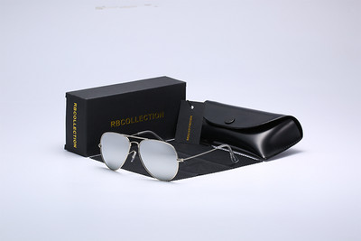 R.BCOLLECTION Glass lens metalni okvir zrakoplovne sunčane naočale 3025 žene muškarci ženski brand oculos vintage sunčane naočale s kutijom