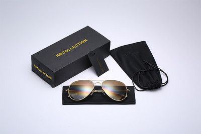 R.BCOLLECTION Glass lens metalni okvir zrakoplovne sunčane naočale 3025 žene muškarci ženski brand oculos vintage sunčane naočale s kutijom