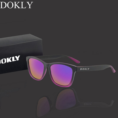 Dokly Real polarizētās saulesbrilles vīriešu un sieviešu polarizētās saulesbrilles Square Sun Glasses brilles Oculos De Sol