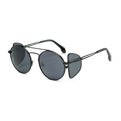 Okrugle Steampunk sunčane naočale Muške marke Ženske Chic Vintage sunčane naočale Metalne modne ženske naočale Naočale Uv400 crne