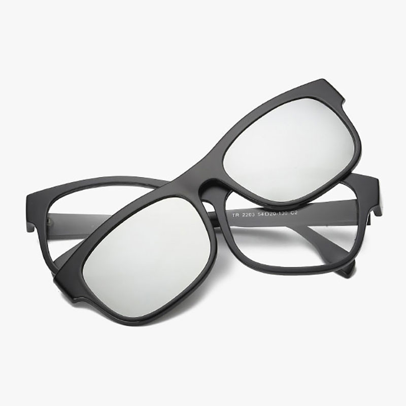 Reven Jate 2203 plastični polarizirani okvir za sunčane naočale s magnetskim super laganim zrcalnim premazom Polarize Sunwear Clip-ons