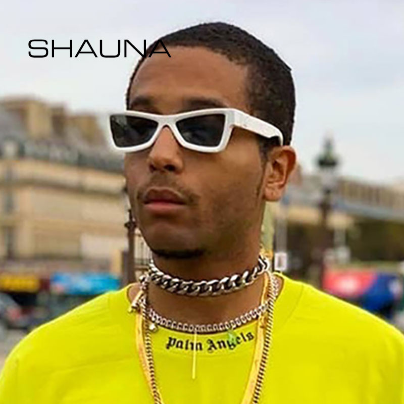 SHAUNA Retro mačkaste sunčane naočale Ženski dizajnerski okviri miješanih boja Vintage Muški trokutasti sjenila UV400