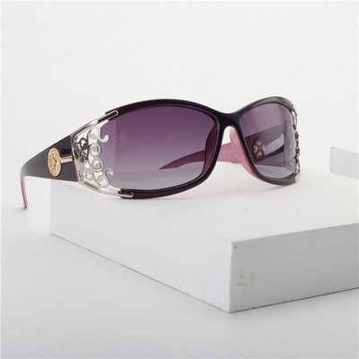 Ochelari de soare polarizați cu cadru metalic pătrați pentru femei Ochelari de soare pentru conducere cu diamante Ochelari de soare la modă NOI, UV400 NX