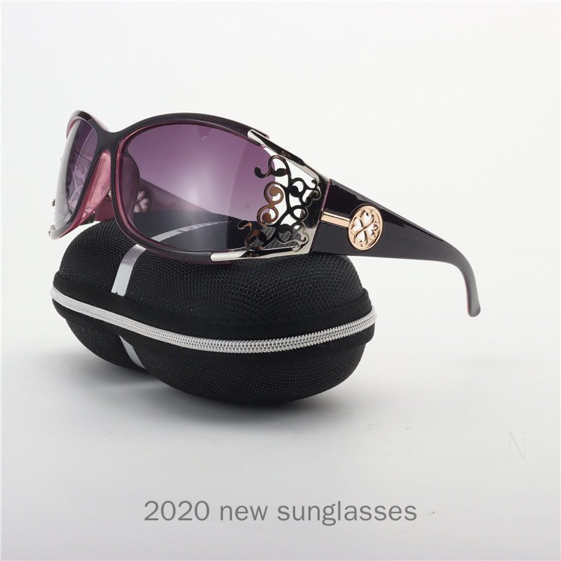 Ochelari de soare polarizați cu cadru metalic pătrați pentru femei Ochelari de soare pentru conducere cu diamante Ochelari de soare la modă NOI, UV400 NX