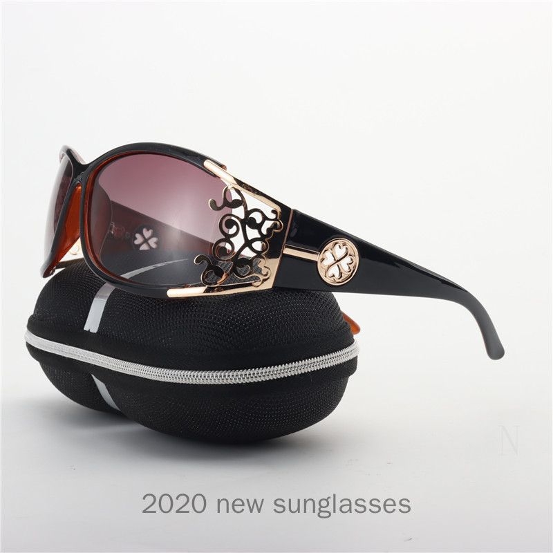 Ochelari de soare polarizați cu cadru metalic pătrați pentru femei Ochelari de soare pentru conducere cu diamante Ochelari de soare la modă NOI, UV400 NX