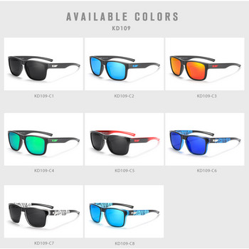 Модни поляризирани слънчеви очила за мъже KDEAM Square Cool Colorful Mirror Shades Женски слънчеви очила за шофиране на открито с безплатна кутия