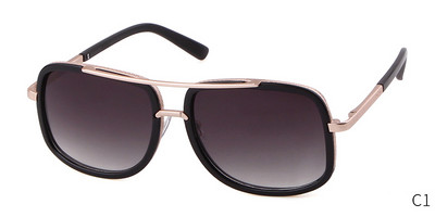 Ochelari de soare pătrați mari pentru bărbați, design de marcă, de lux, de înaltă calitate, vintage, cu cadru auriu, ochelari de soare pentru bărbați, ochelari de soare supradimensionați pentru conducere OM42