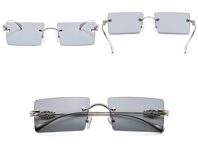 Ochelari de soare în stil baroc cu design de marcă pentru femei ochelari de soare pătrați fără montură pentru bărbați, retro, noi, nuanțe de ochelari la modă 2020