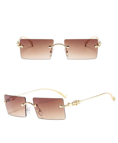 Ochelari de soare în stil baroc cu design de marcă pentru femei ochelari de soare pătrați fără montură pentru bărbați, retro, noi, nuanțe de ochelari la modă 2020