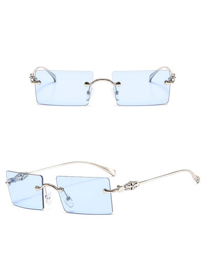 Ochelari de soare în stil baroc cu design de marcă pentru femei ochelari de soare pătrați fără montură pentru bărbați, retro, noi, nuanțe de ochelari la modă 2020