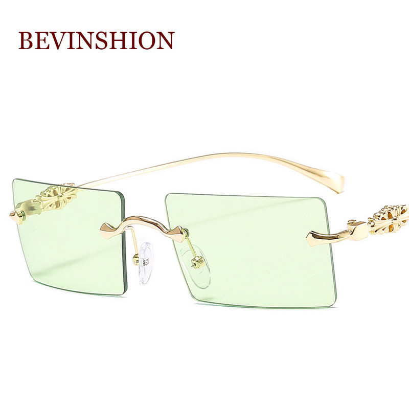 Ochelari de soare în stil baroc cu design de marcă pentru femei ochelari de soare pătrați fără montură pentru bărbați, retro, noi, nuanțe de ochelari la modă 2020