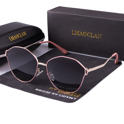 LMAOCLAN Дамски поляризирани слънчеви очила Луксозна мода Anomaly Ladies Vintage Brand Designer Женски слънчеви очила oculos gafas