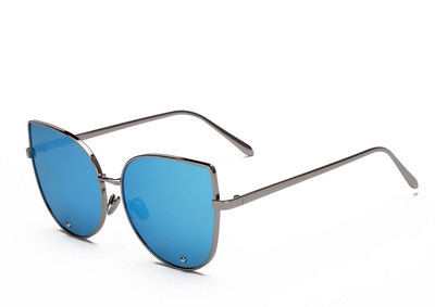 RunBird Modne ženske sunčane naočale s mačjim zrcalima Metalne sunčane naočale s mačjim okom Ženske dizajnerske marke Visokokvalitetni kvadratni stil R058