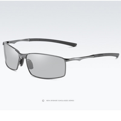 Ochelari de soare polarizați vintage HD pentru bărbați Ochelari de soare fotocromatici de marcă clasică Lentile de acoperire Conducere Pescuit Nuante pentru bărbați/femei