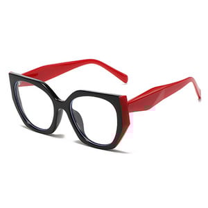Γυναικεία γυαλιά οράσεως Ακανόνιστος καθαρός φακός γυαλιά 2022 Trend No Grade Myopia Prescription Optical Frame Ladies Blue Light