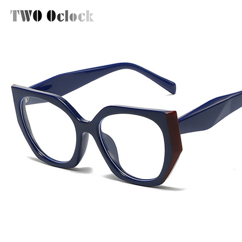 Γυναικεία γυαλιά οράσεως Ακανόνιστος καθαρός φακός γυαλιά 2022 Trend No Grade Myopia Prescription Optical Frame Ladies Blue Light