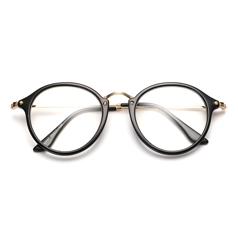 RBRARE 2023 ümmargune prillide raam Luksusbrändi prillid Naiste peeglikrilliraamid Naiste/meeste sinise valguse vastased prillid Okulary