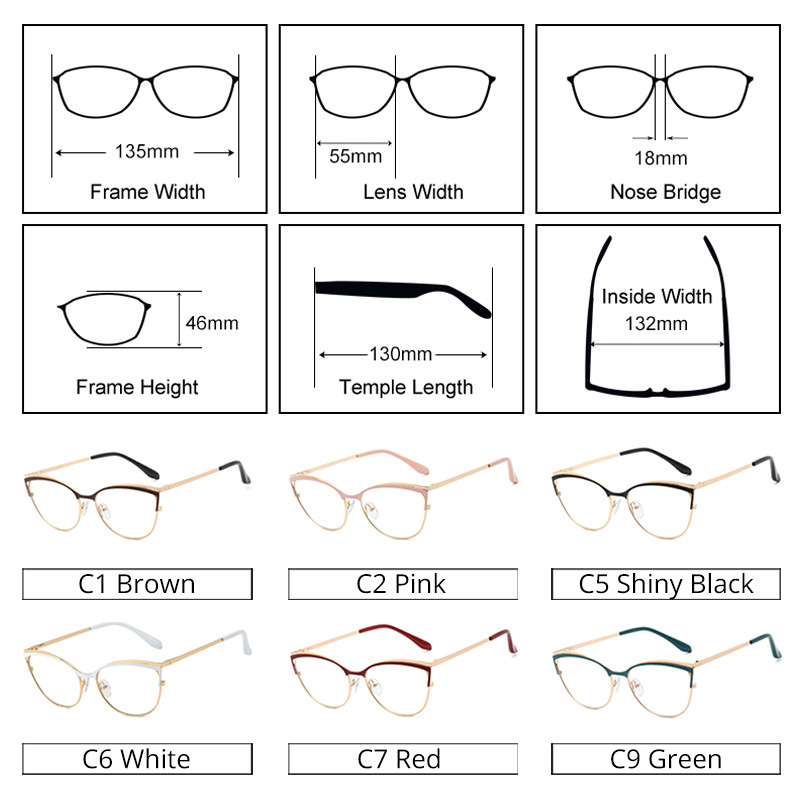 Ralferty retro okviri za ženske naočale protiv plave kratkovidnosti Optika na recept ženske naočale ukrasni mačkasti okviri oculos