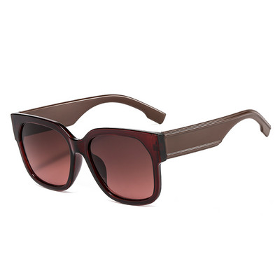 Vintage velike četvrtaste sunčane naočale za žene Luksuzni brend Prevelike sunčane naočale Ženske crne nijanse Plavi gradijent Oculos de sol UV400